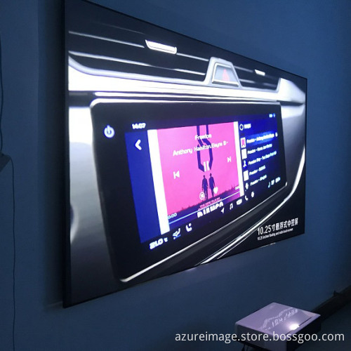 PET Crystal Projector Screen